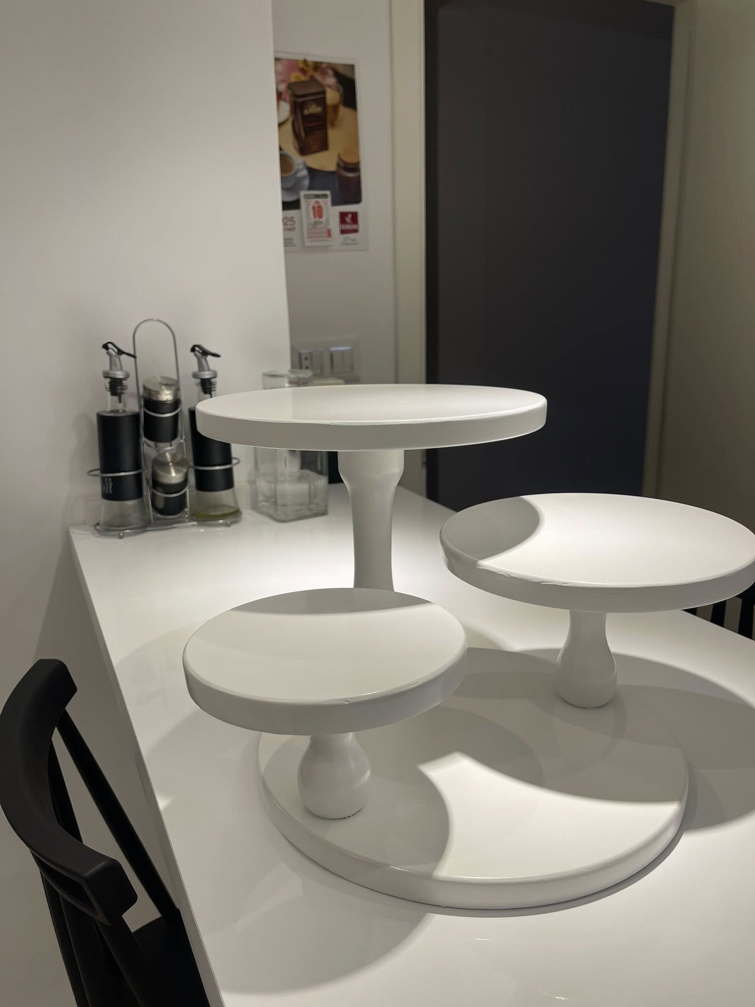 White Wooden 3-Tier Cake Stand - Image 4